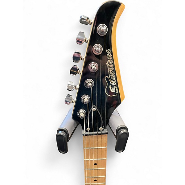 Used Silvertone SS11 Black Solid Body Electric Guitar