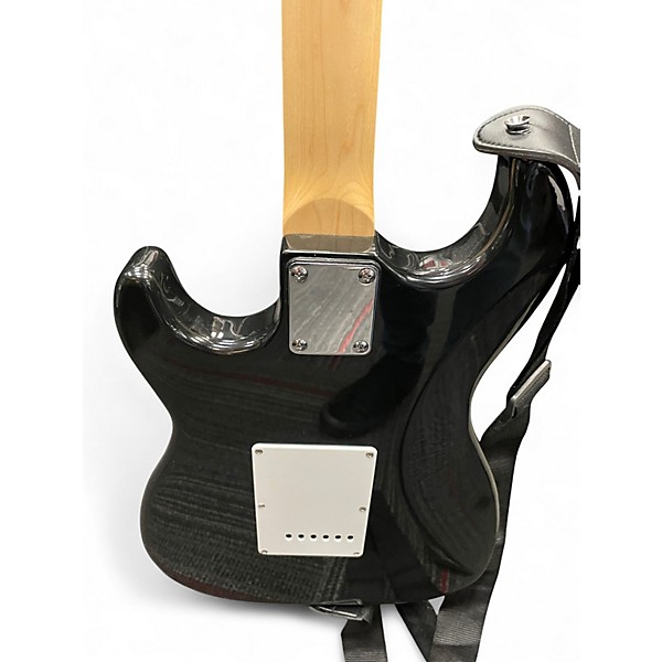 Used Silvertone SS11 Black Solid Body Electric Guitar