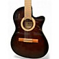 Used Ibanez GA35TCE Dark Violin Sunburst Classical Acoustic Electric Guitar