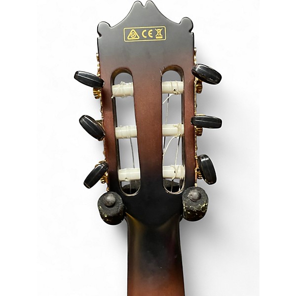 Used Ibanez GA35TCE Dark Violin Sunburst Classical Acoustic Electric Guitar