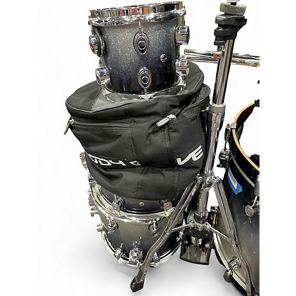 Used PDP by DW 7 Piece X7 Ocean Blue Burst Drum Kit