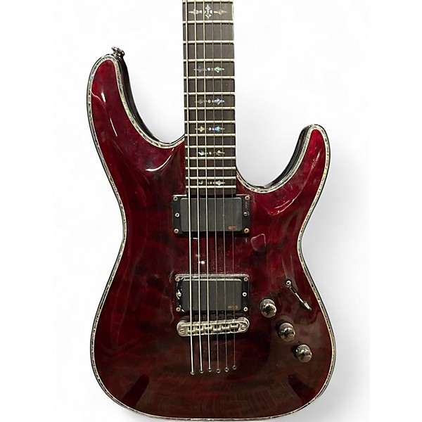 Used Schecter Guitar Research Hellraiser C1 Black Cherry Solid Body Electric Guitar
