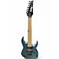 Used Ibanez GRG7221M METALLIC LIGHT BLUE Solid Body Electric Guitar thumbnail