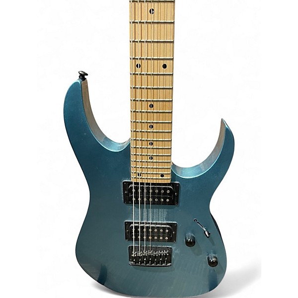 Used Ibanez GRG7221M METALLIC LIGHT BLUE Solid Body Electric Guitar