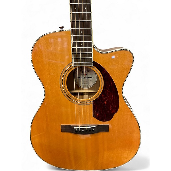 Used Fender Paramount PM-3 Natural Acoustic Electric Guitar