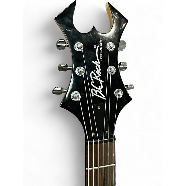 Used B.C. Rich Bronze Series Warlock BLACK Solid Body Electric Guitar
