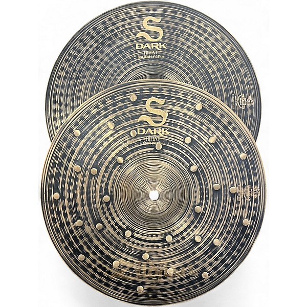 Used Zildjian 14in S DARK HI HATS Cymbal