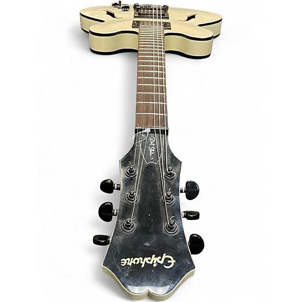 Used Epiphone Dot Studio WHITE Hollow Body Electric Guitar