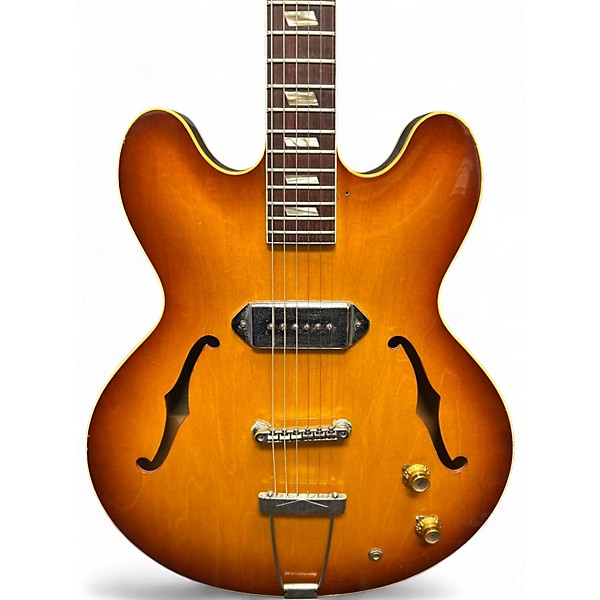 Vintage 1966 Epiphone Casino E230T Sunburst Hollow Body Electric Guitar