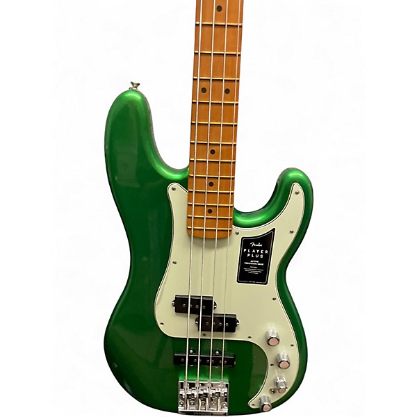 Used Fender Player Plus Active Precision Bass COSMIC JADE Electric Bass Guitar