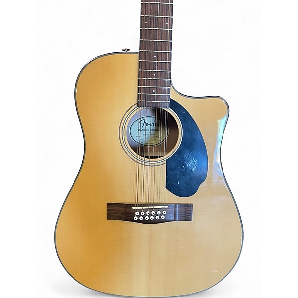 Used Fender CD60SCE12 Natural 12 String Acoustic Electric Guitar