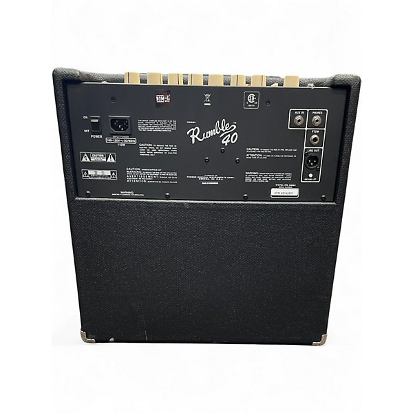 Used Fender Rumble V3 40W 1x10 Bass Combo Amp