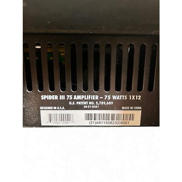 Used 2022 Line 6 Spider III 75 1x12 75W Guitar Combo Amp