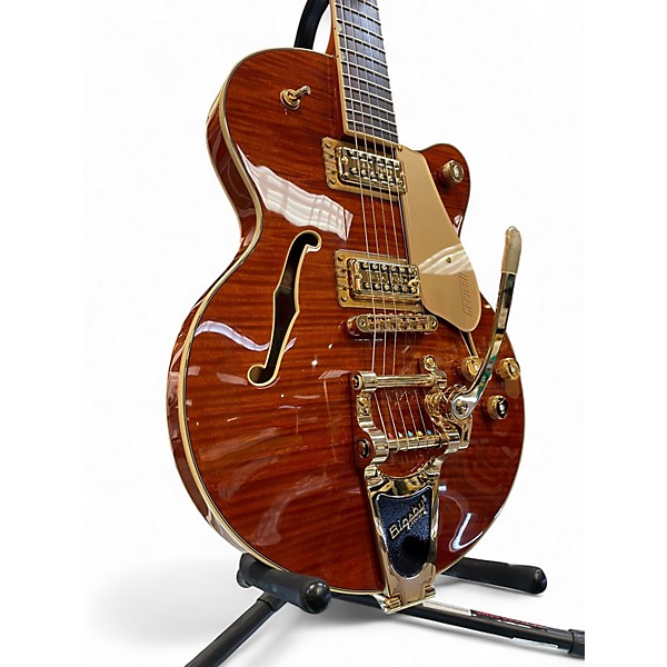 Used Gretsch Guitars LTD Broadkaster Jr Roundup Orange Stain Hollow Body Electric Guitar
