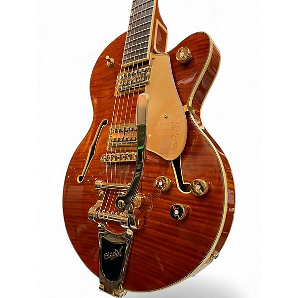 Used Gretsch Guitars LTD Broadkaster Jr Roundup Orange Stain Hollow Body Electric Guitar