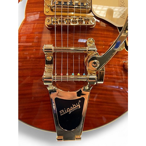 Used Gretsch Guitars LTD Broadkaster Jr Roundup Orange Stain Hollow Body Electric Guitar