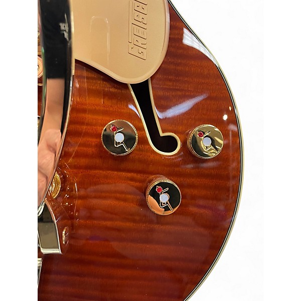 Used Gretsch Guitars LTD Broadkaster Jr Roundup Orange Stain Hollow Body Electric Guitar