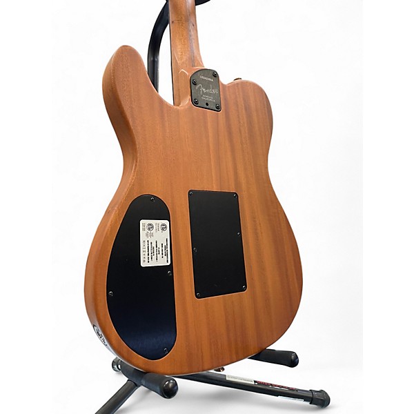 Used Fender American Acoustasonic Telecaster Natural Acoustic Electric Guitar