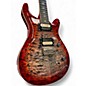 Used PRS SE Custom 24 08 Quilt Charcoal Cherry Burst Solid Body Electric Guitar