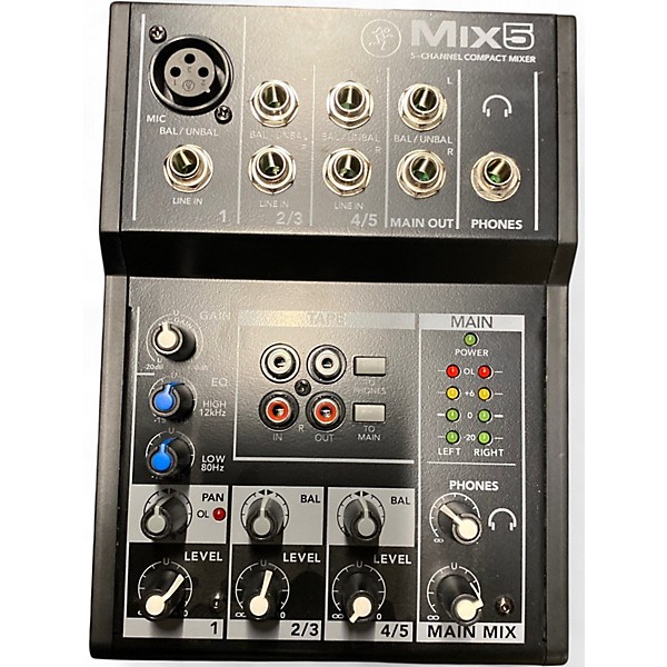 Used Mackie MIX5 Unpowered Mixer