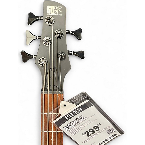 Used Ibanez SR305 5 String Matte Black Electric Bass Guitar