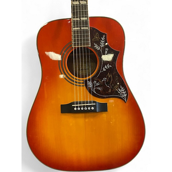 Used Epiphone Hummingbird Pro 2 Color Sunburst Acoustic Electric Guitar