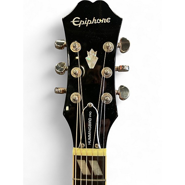 Used Epiphone Hummingbird Pro 2 Color Sunburst Acoustic Electric Guitar