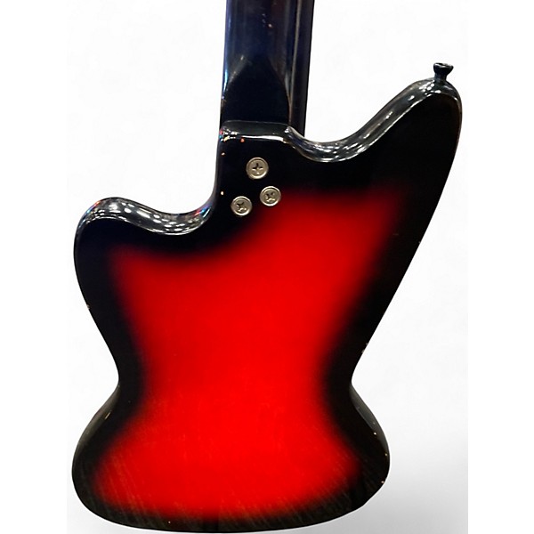 Vintage 1960s Harmony BOBCAT RED BURST Solid Body Electric Guitar