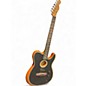 Used Fender Acoustasonic Player Stratocaster Black Acoustic Electric Guitar