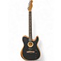 Used Fender Acoustasonic Player Stratocaster Black Acoustic Electric Guitar