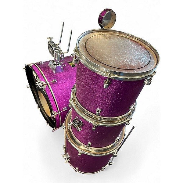 Used Mapex 4 Piece VENUS SERIES purple Drum Kit