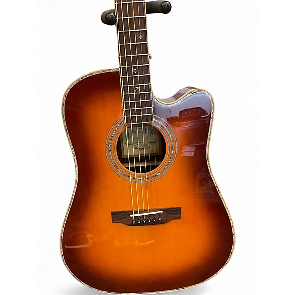 Used Zager ZAD900CE 2 Color Sunburst Acoustic Electric Guitar