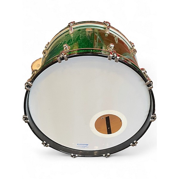 Used Ludwig 3 Piece Classic Maple Emerald Green Drum Kit