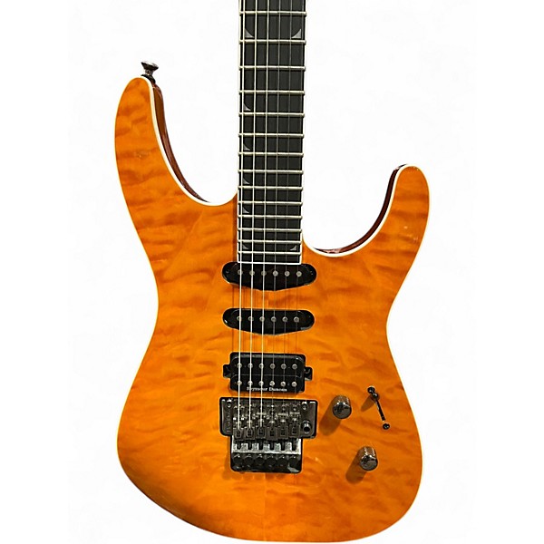 Used Jackson SL3Q Pro Series Soloist MAH DARK AMBER Solid Body Electric Guitar