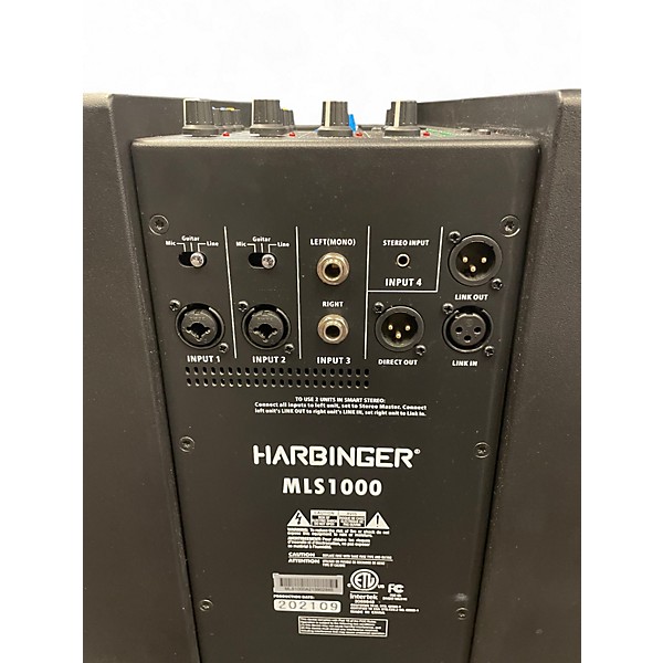 Used Harbinger MLS1000 Powered Speaker