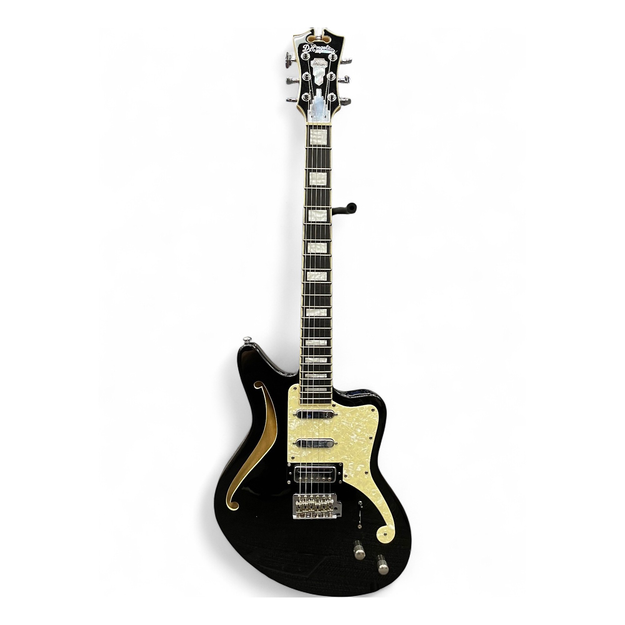 Used D'Angelico Premier Bedford SH Black Flake Hollow Body