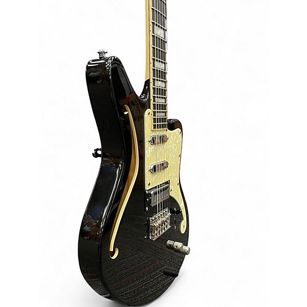 Used D'Angelico Premier Bedford SH Black Flake Hollow Body Electric Guitar