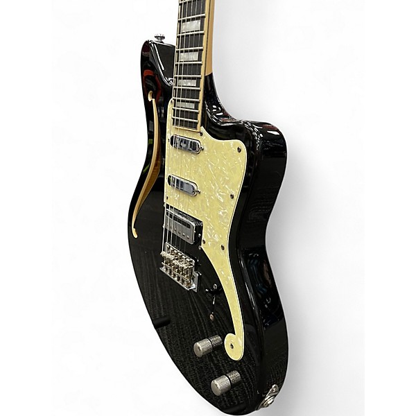 Used D'Angelico Premier Bedford SH Black Flake Hollow Body Electric Guitar