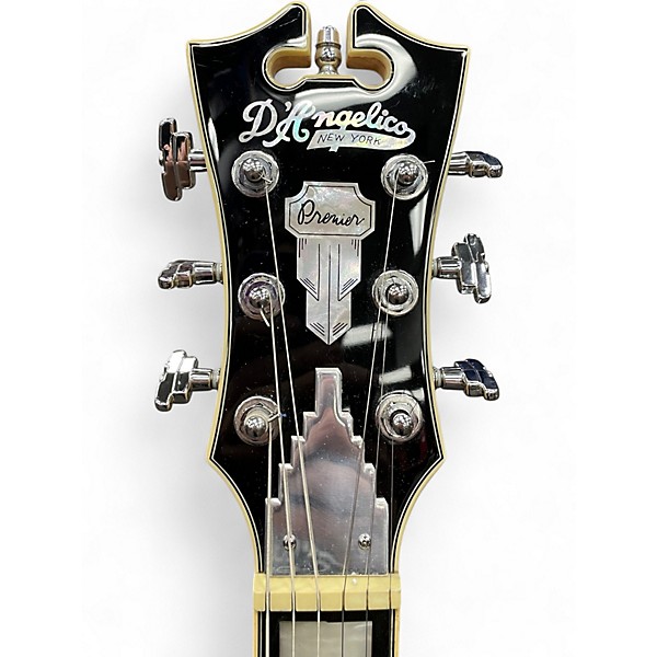 Used D'Angelico Premier Bedford SH Black Flake Hollow Body Electric Guitar
