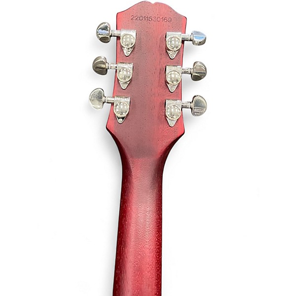 Used 2022 Epiphone Les Paul Traditional Pro IV Wine Red Solid Body Electric Guitar