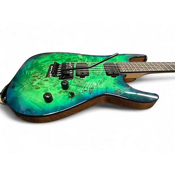 Used Schecter Guitar Research C-6 FR Pro Green Solid Body Electric Guitar