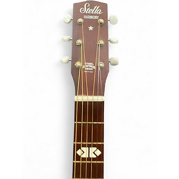 Used Stella HARMONY Natural Acoustic Guitar