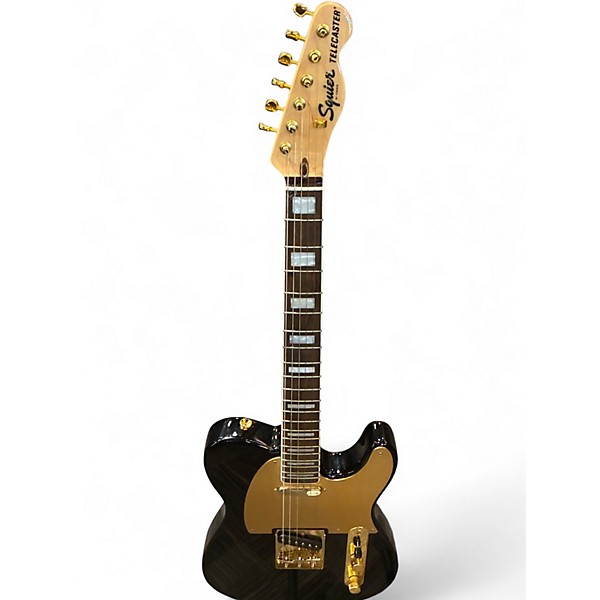 Used Squier 40TH Anniversary telecaster Black Solid Body Electric Guitar