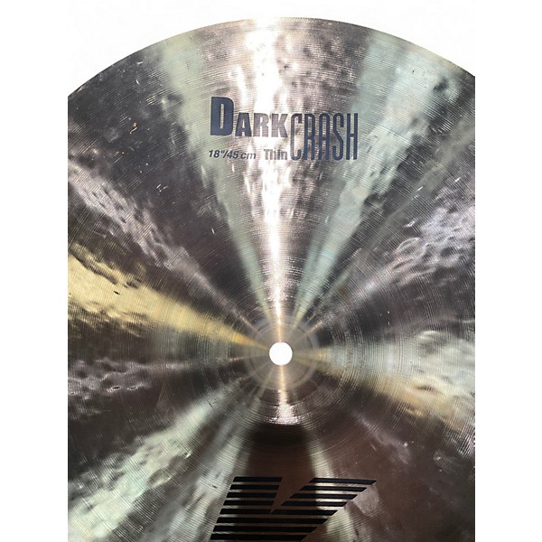 Used Zildjian 18in K Thin Dark Crash Cymbal