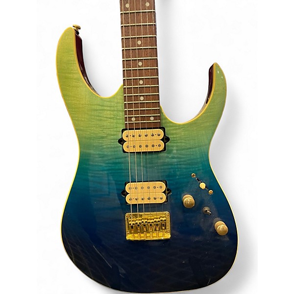 Used Ibanez RG421HPFM Ocean Blue Solid Body Electric Guitar