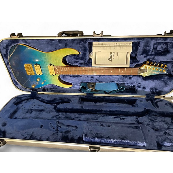 Used Ibanez RG421HPFM Ocean Blue Solid Body Electric Guitar