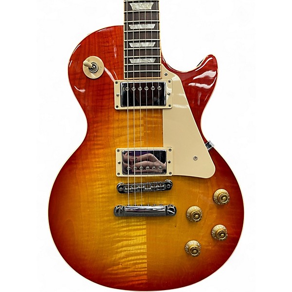 Used 2012 Gibson Les Paul Traditional Heritage Cherry Sunburst Solid Body Electric Guitar