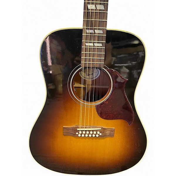 Used Gibson Hummingbird Pro 12 2 Tone Sunburst 12 String Acoustic Electric Guitar