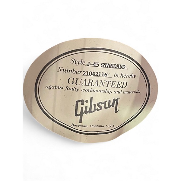 Used Gibson J45 Standard Vintage Sunburst Acoustic Electric Guitar