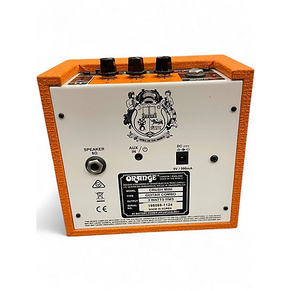 Used Orange Amplifiers Crush Mini Guitar Combo Amp